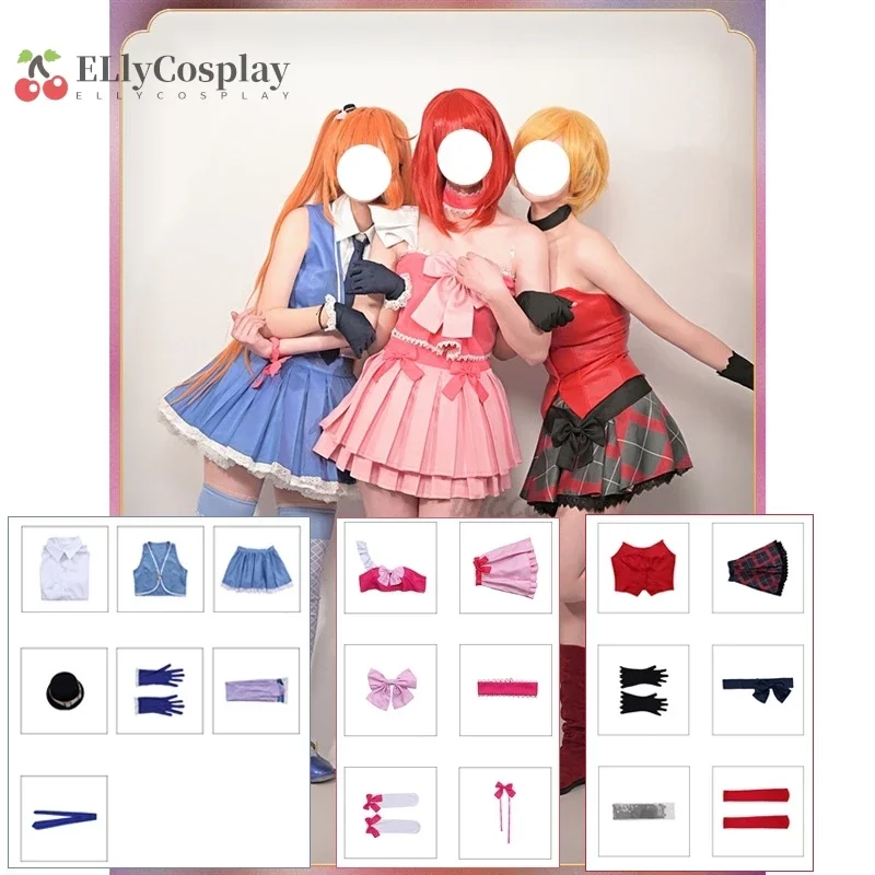 

Costume game Rainbow Live Harune Aira Amamiya Rizumu Takamine Mion cosplay Lolita Dress Sexy Uniform Rhythm Women Party Suits