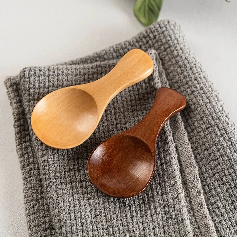 

1/5PCS Mini Natural Wooden Spoons Scoop Tea Honey Coffee Condiment Salt Sugar Spoon Cooking Tools Household Kitchen Gadgets