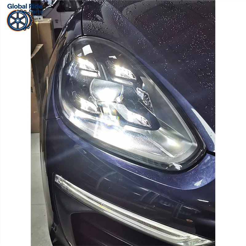 

Suitable for Porsche Cayenne LED Headlight Assembly 11-17 Models Modified Four-Eye Matrix Old to New 21
