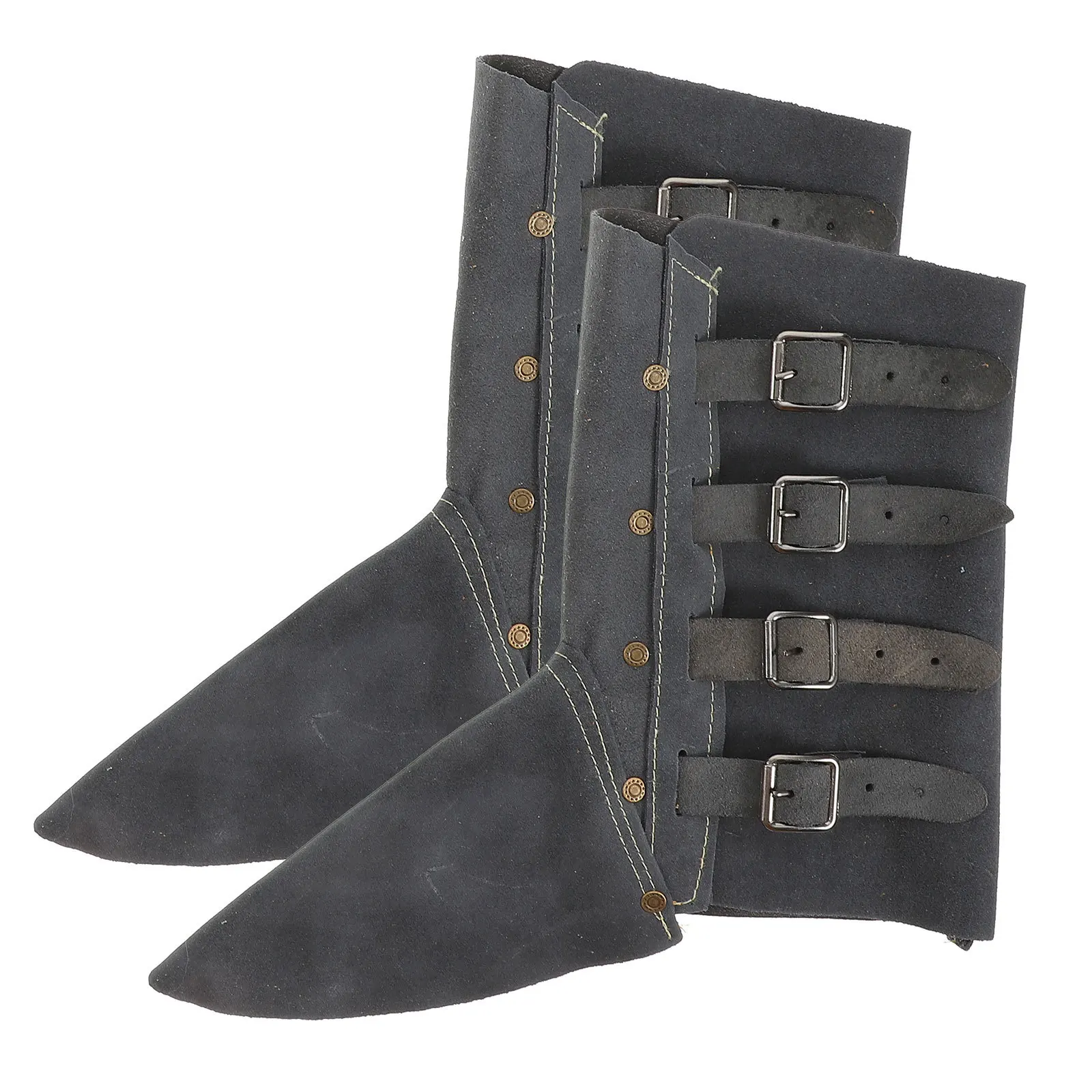 

1pc Welding Protective Foot Cover Heavy Duty Flame Retardant Heat Insulating Shoe Cover For Welding Work Dark Blue