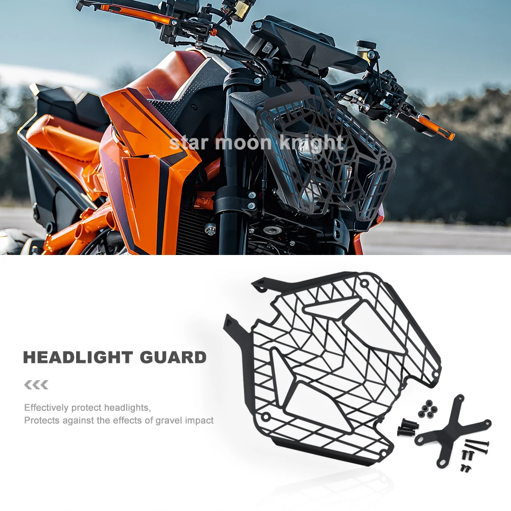 Headlight Grille Guard For 1390 Super Duke R Evo SuperDuke 1390 2024+ Headlight Protection Cover Motorcycle Accessories