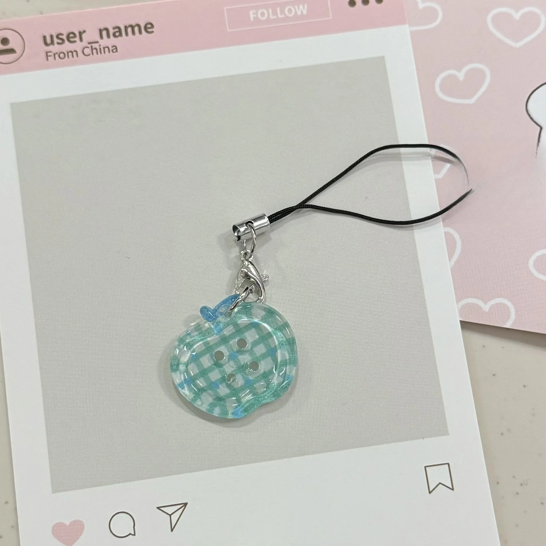 Lindo botón teléfono encantos colgante Kawaii nuevas fundas para Airpods 4 IPhone 16 Mini colgantes accesorios para mochila escolar Ins Corea