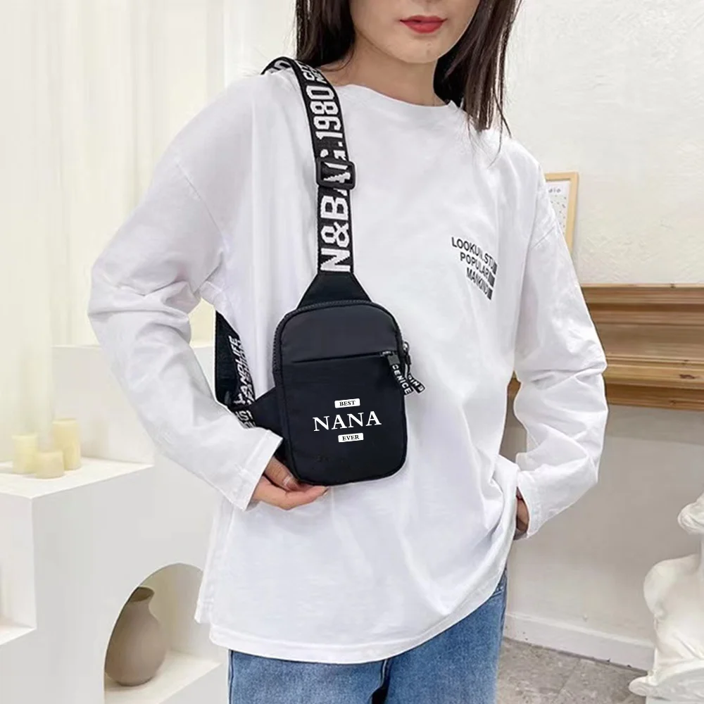 

Chest Bag Trendy Men's Crossbody Travel Hiking Nana Printing Series Large Capacity Multi-functional Fitness Yoga Pack