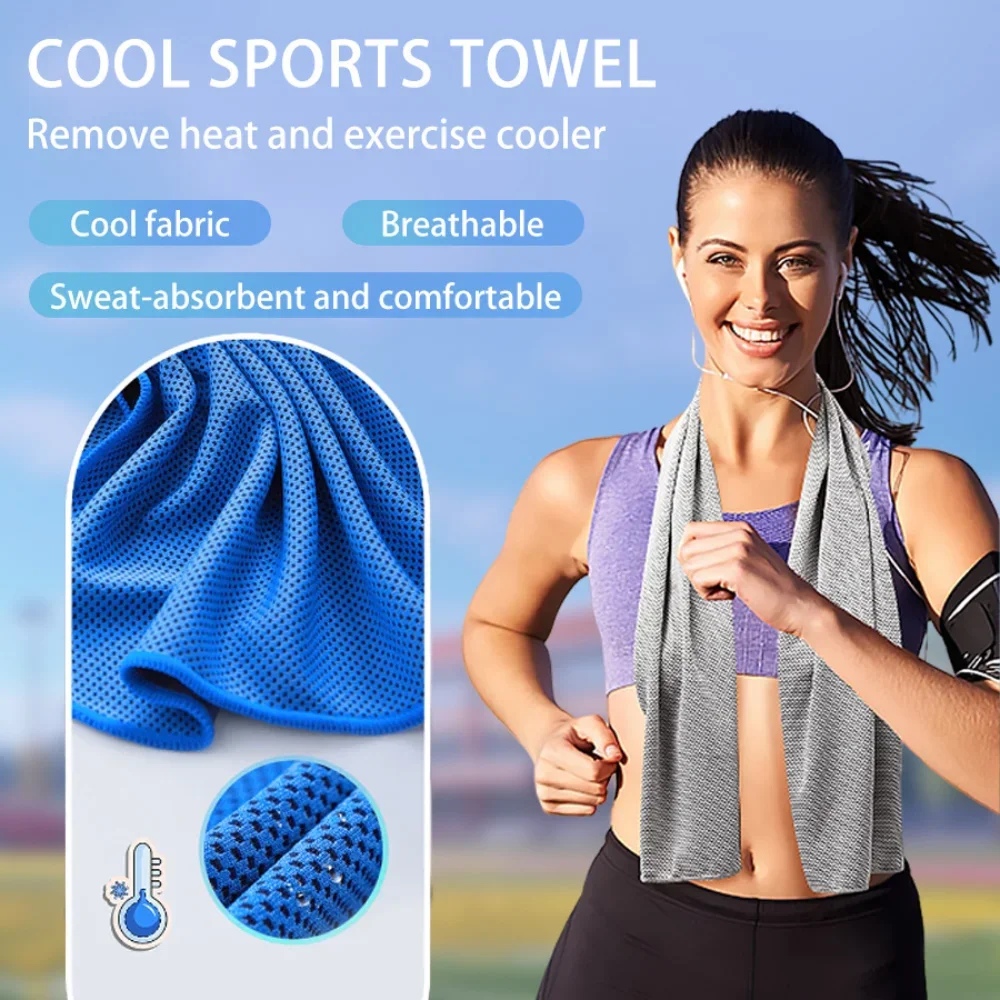 Hot Selling Microfiber Eco-friendly Fabric Modern Design Pure Color Outdoor Sports Travel Gym Outdoor Exercise Cooling Towel