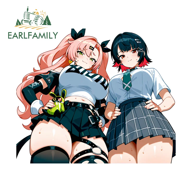 EARLFAMILY Zenless Zone Zero Waifus Sailor Suit Car Stickers Eye-catching Uniform Temptation Mirror Decal Scratch-Proof Car Wrap