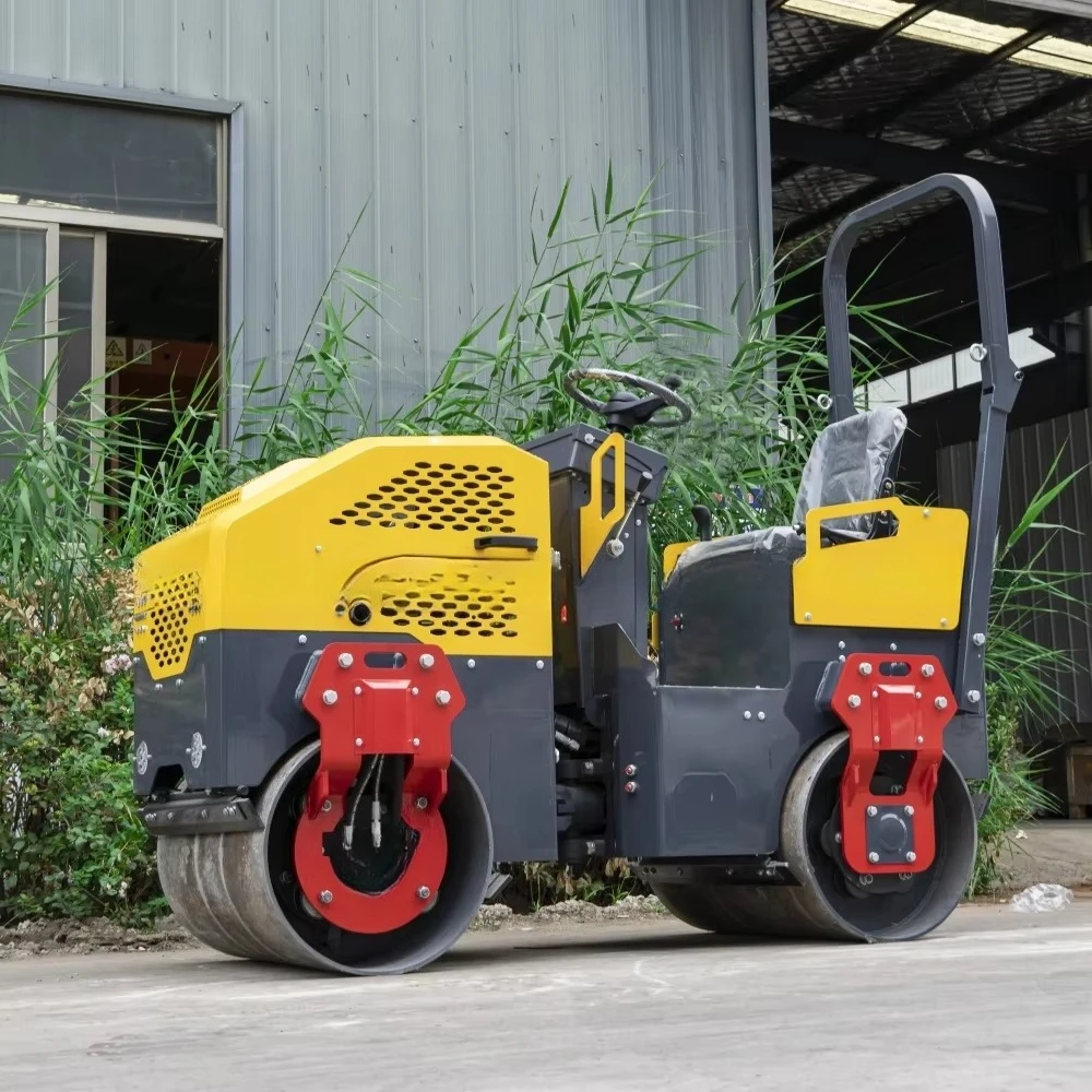 سعر المصنع الشركة المصنعة الهيدروليكية 1.5 طن تهتز الطريق الأسطوانة المضغوط HT-1500 محرك Huade نظام كامل #4