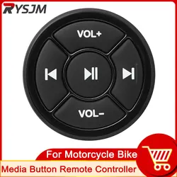 Wireless Remote Button 5 Keys For Car Motorcycle Bike Handlebar Steering Wheel Bluetooth-compatible DVD Player Media Button