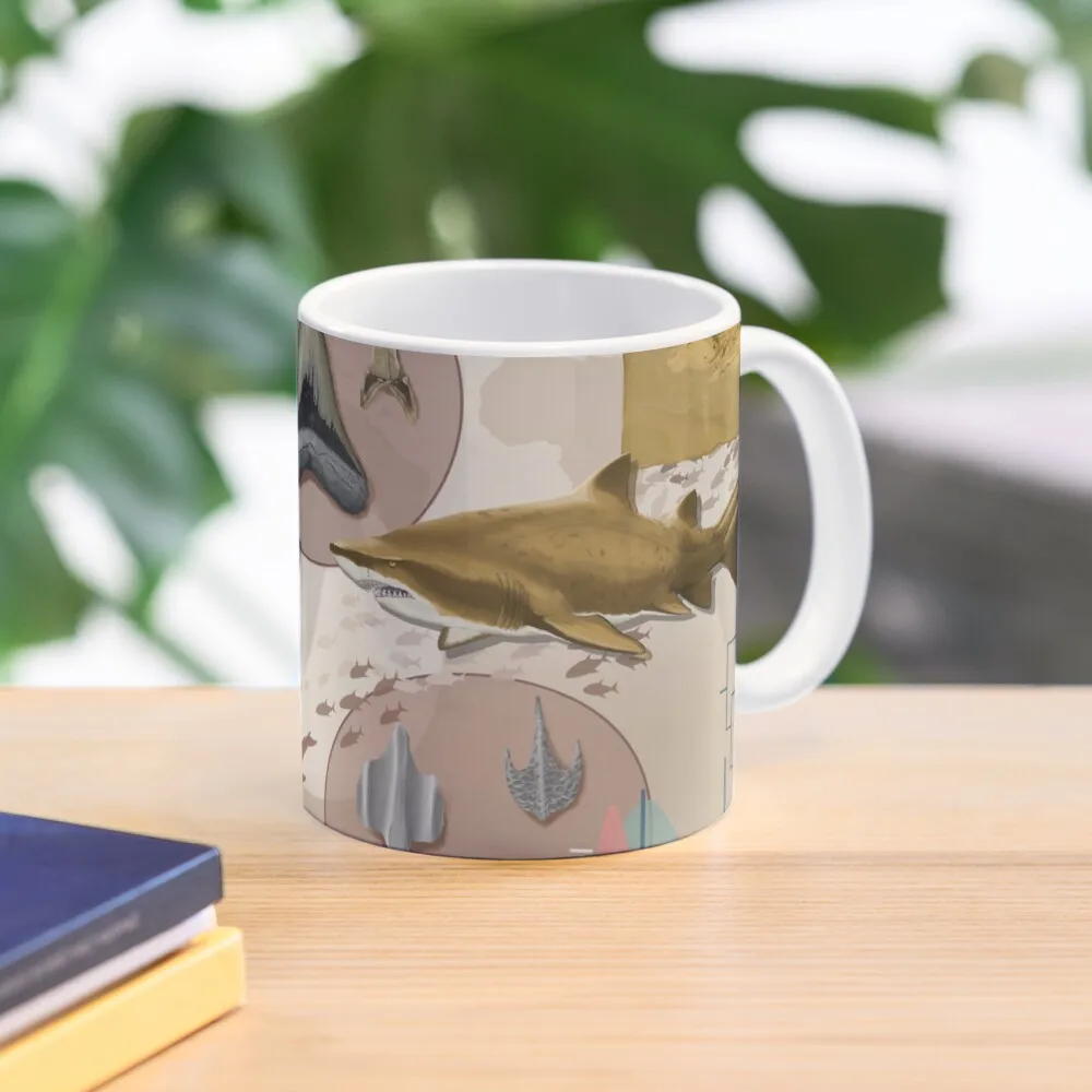 Shark Paleo Special Commission Classic  Mug Drinkware Cup Printed Image Photo Picture Coffee Tea Simple Design Handle Round