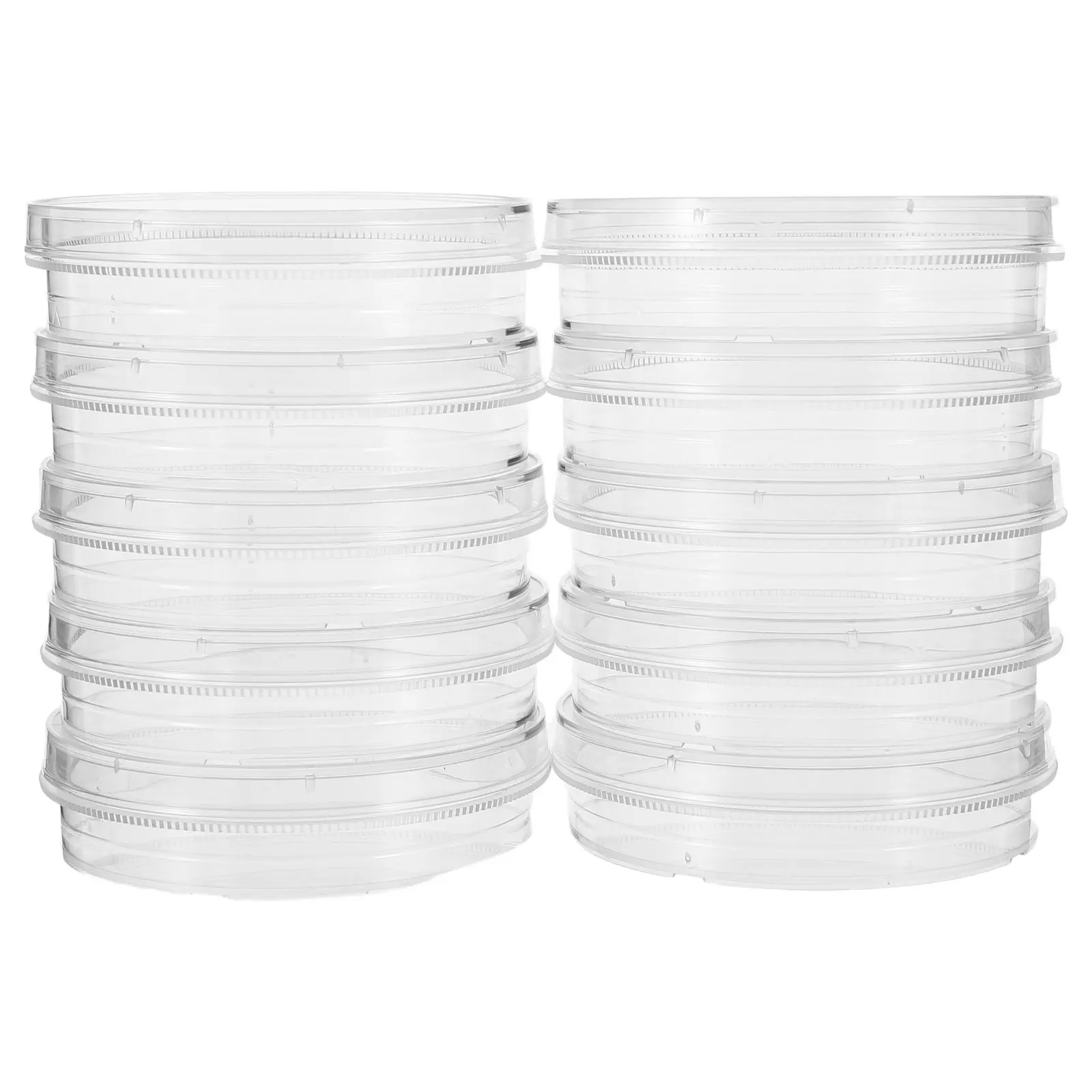 

10Pcs 60Mm Petri Dish for Cell Culture Clear Plastic Laboratory Dishes with Lid Optimal Growth Space for Biology Research and
