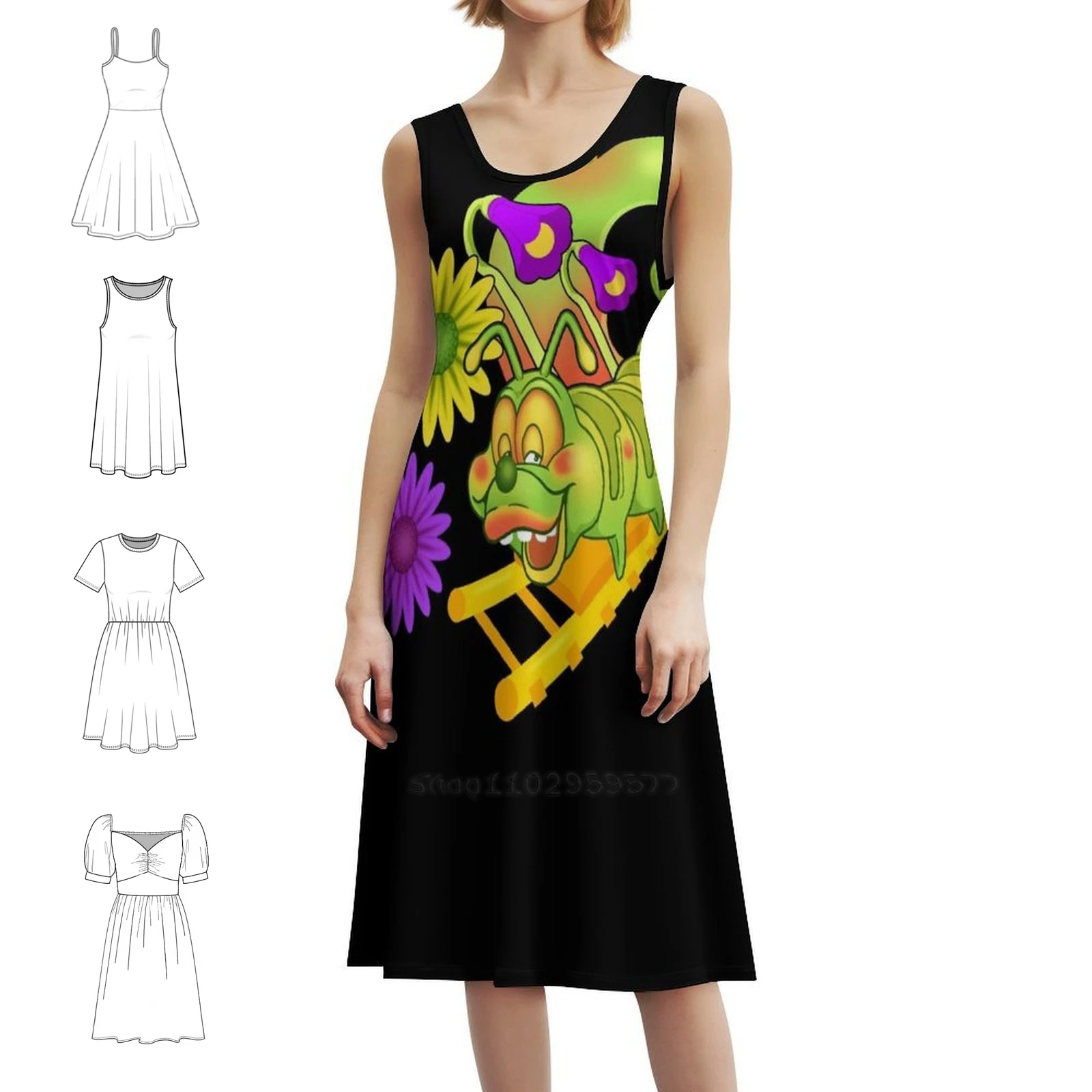 Wackiest Worm Roller Coaster Sweetheart Neckline Dress Elegant Summer Party Dress For Women Wacky Worm Roller Big Enthusiast