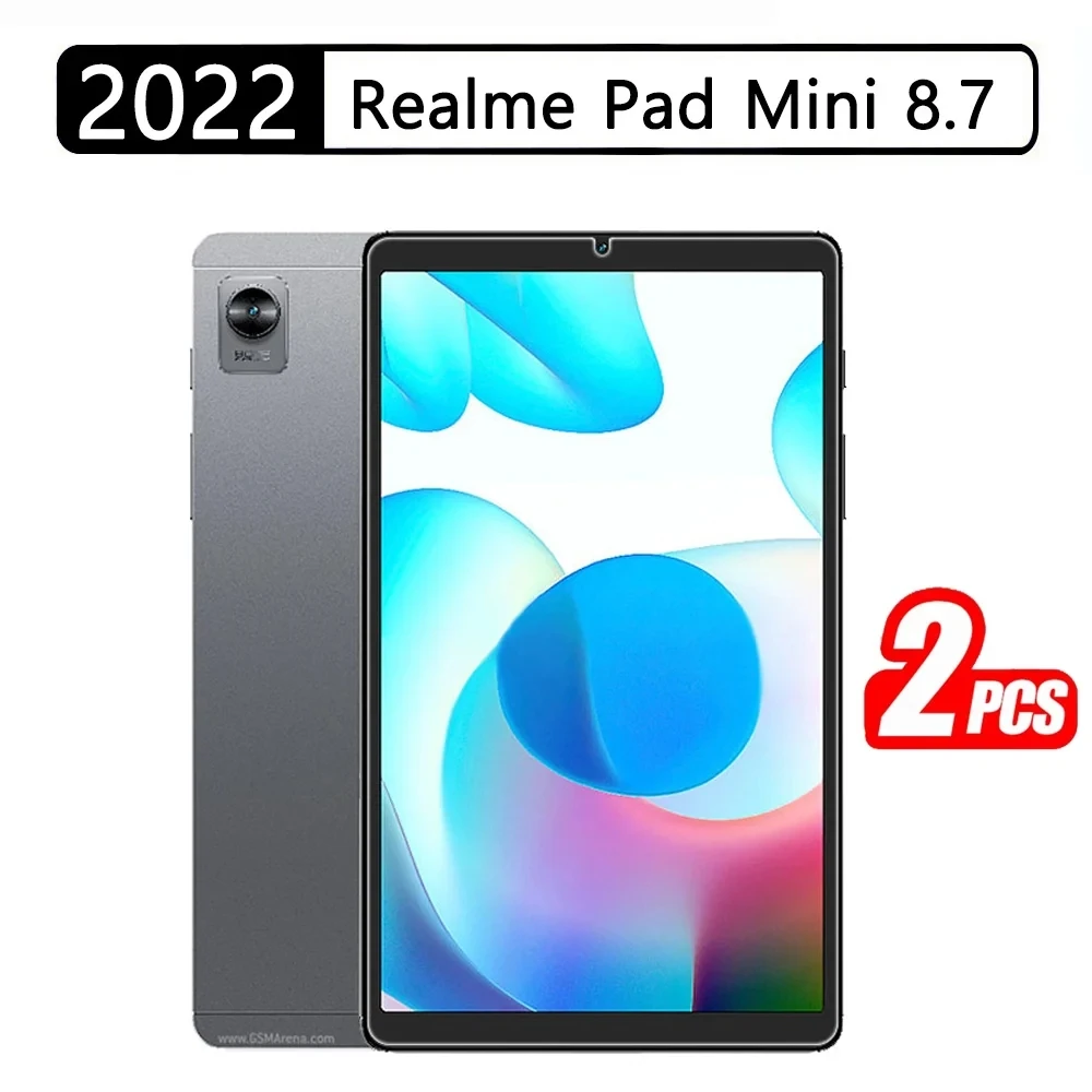 

Закаленное стекло для OPPO Realme Pad Mini, 8,7 дюйма, 2022 дюйма, Защитная пленка для хранения в чистоте, 2 шт.