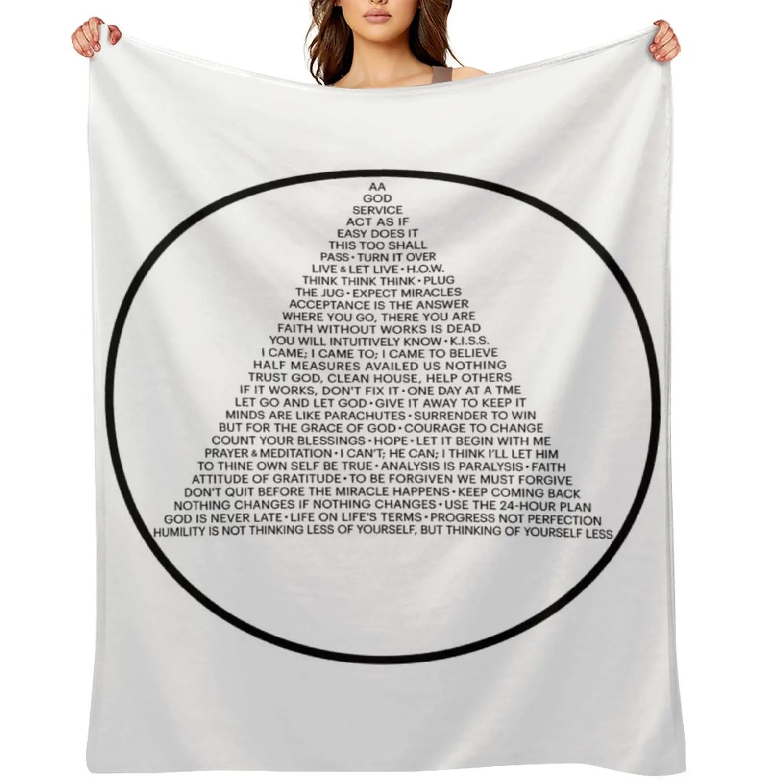 

Алкоголия Анонимный символ в слоганах (A.A.) Одеяло манга Фланелевые термотонкие одеяла