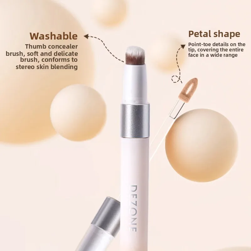 DEZONE corretivo de duas cabeças, capa para marcas de acne, bolsas para os olhos, olheiras, iluminar e hidratar, maquiagem de base líquida