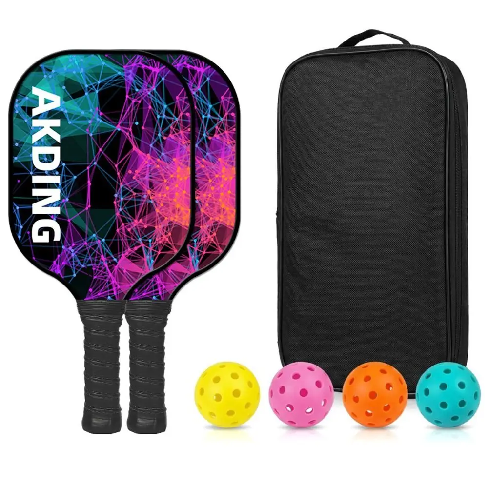 

Poplar Wood Pickleball Paddle Lightweight Comfort Grip Pickleball Racket With Carry Bag Smooth Surface Outdoor Paddle