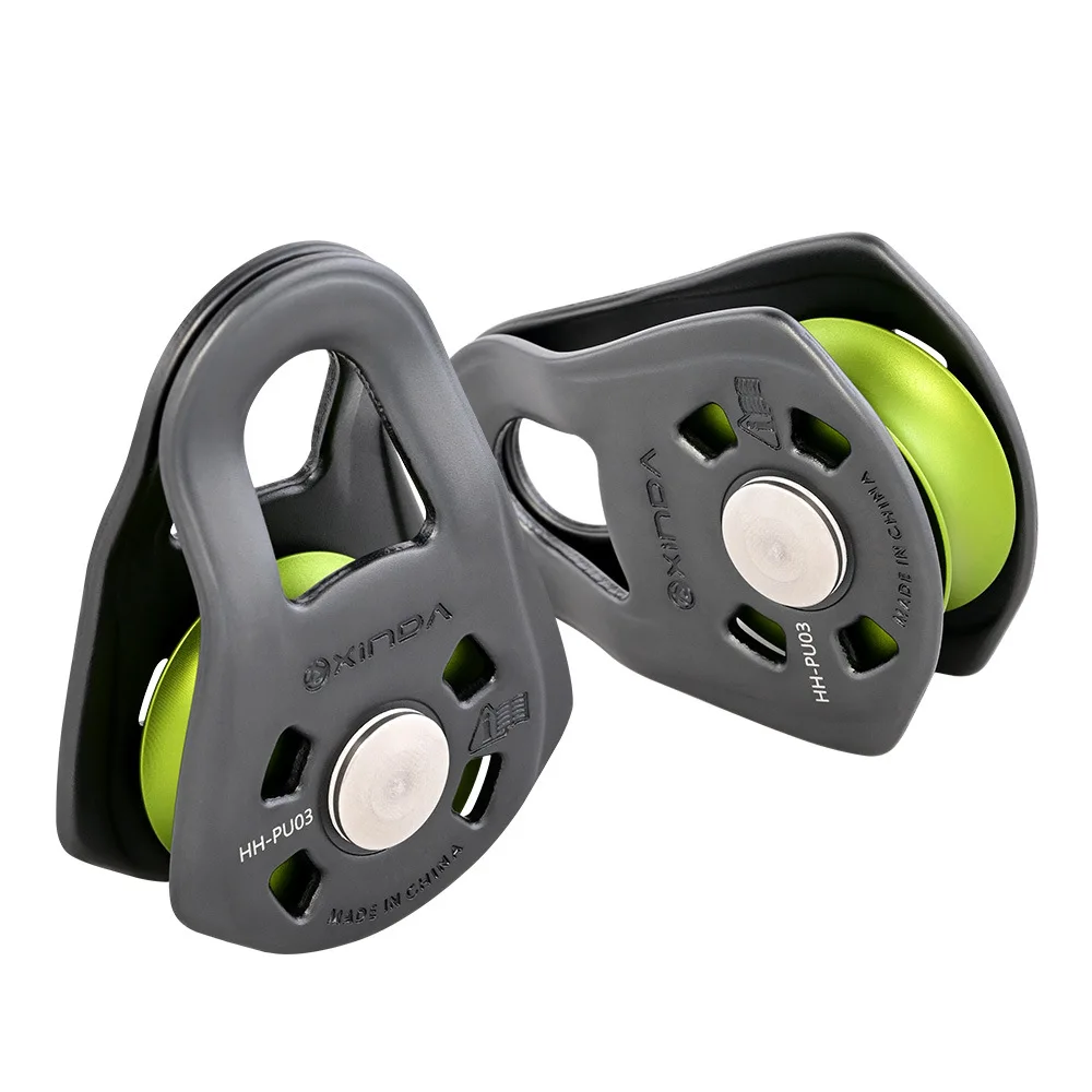 

Xinda H Series Reinforced Small Single Pulley Outdoor High-Altitude Cableway Zip Line Climbing Crossing Fall Protection Pulley