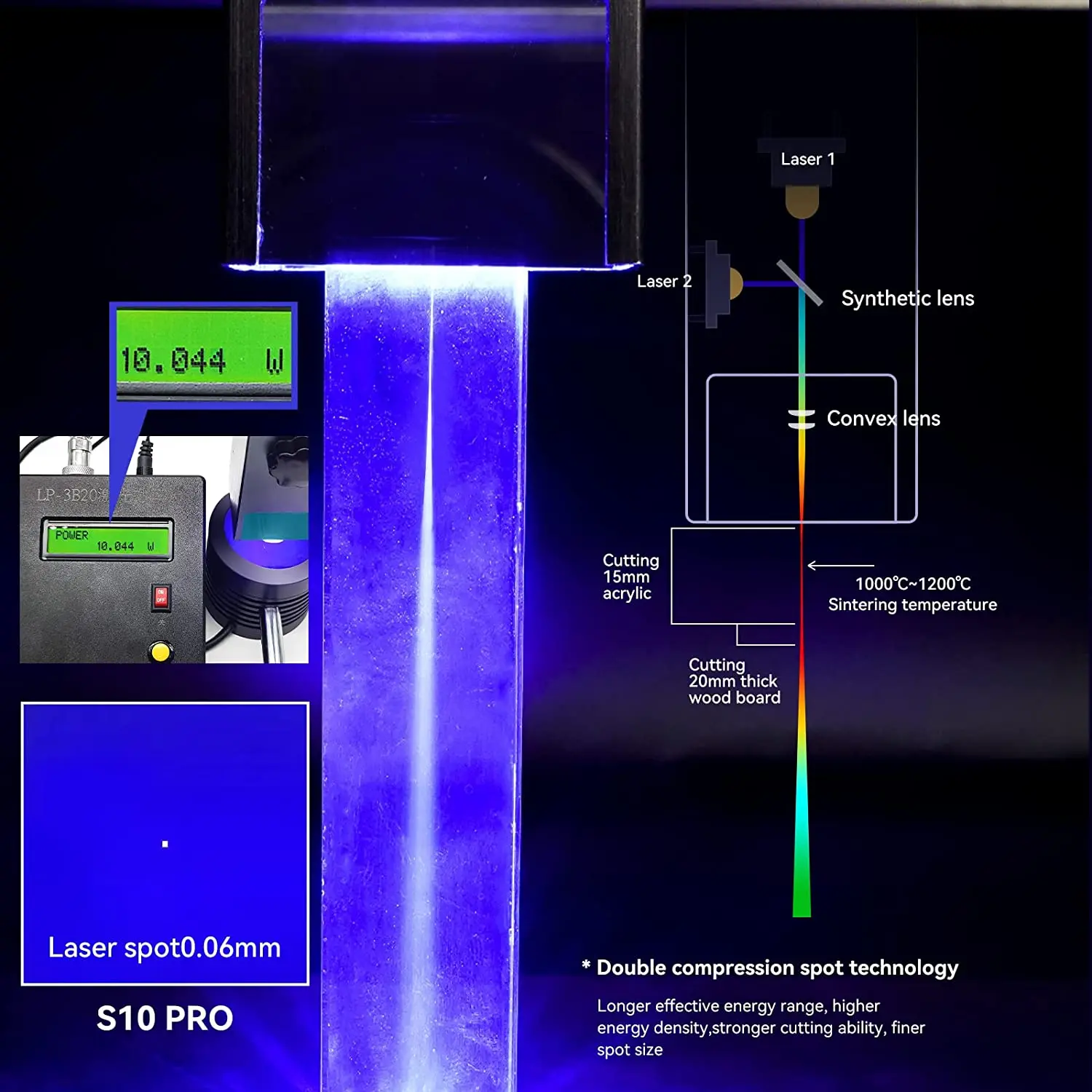 ATOMSTACK Laser Khắc S10 X7 Pro 50W Chữ Khắc Laser Cắt Với R3 Xoay Con Lăn Đánh Dấu Cho Lọ Đựng mặt Dây Chuyền