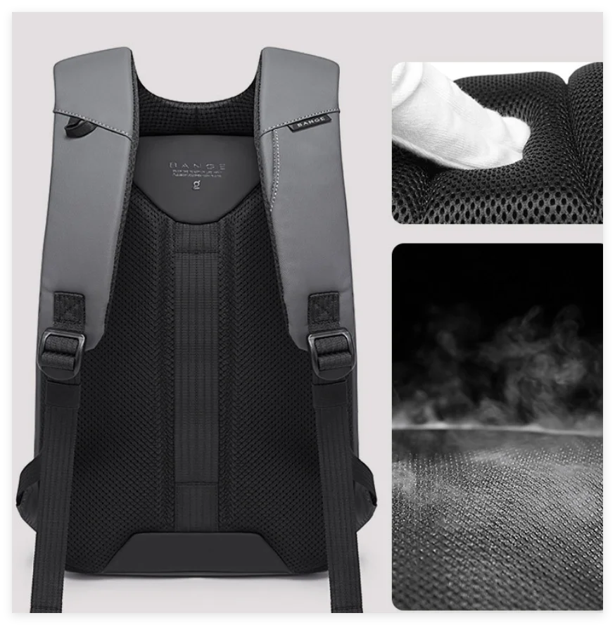 

Рюкзак BANGE с защитой от кражи и водонепроницаемостью, 15,6 дюймов, для повседневной работы, бизнеса, учебы, для мужчин