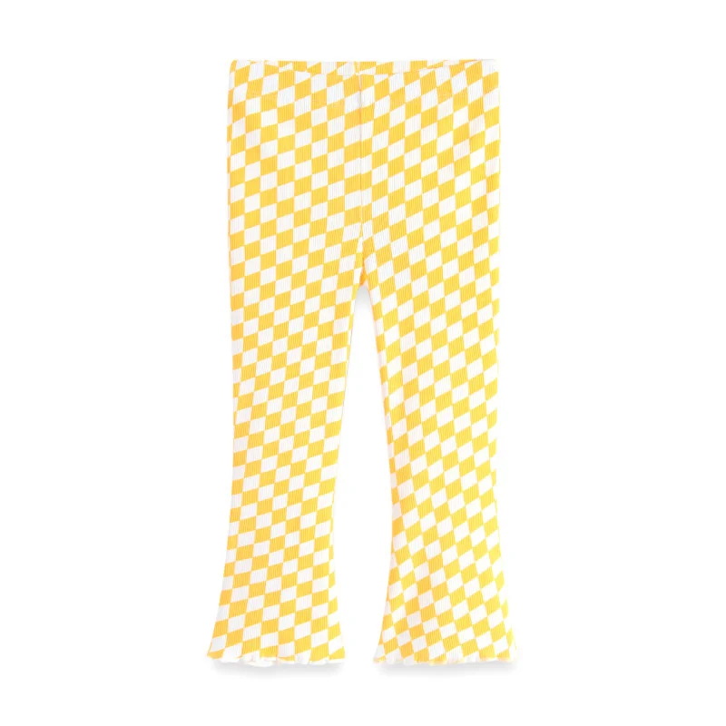 

Jumping Meters Girls Leggings Pants 2-7T Full Length Yellow Flare Children's Pencil Trousers Autumn Kids Fashion