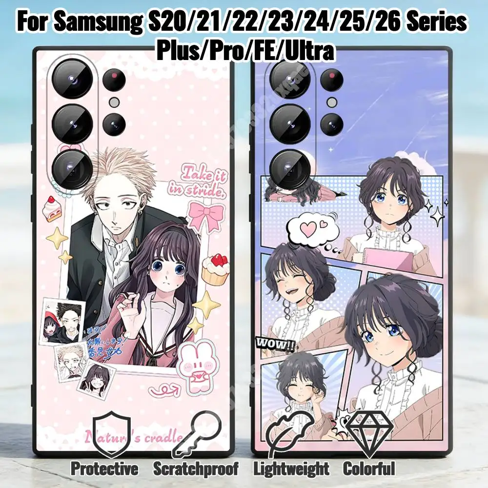W-Waguri Kaoruko-S Anime Phone Case for Samsung Galaxy S30 26 25 Ultra Plus S24 23 22 FE Lite S21 20 TPU Cover