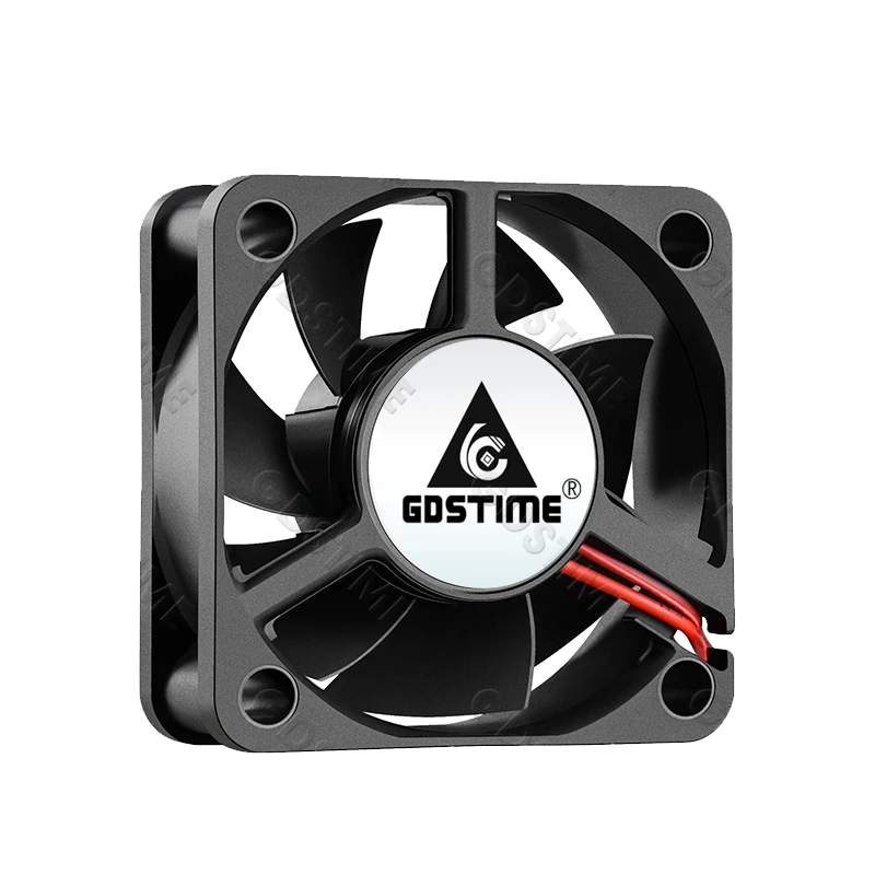 Wentylator osiowy Gdstime 50MM 5020 DC 5V 12V 24V z łożyskiem kulkowym/tulejkowym, radiator 50x50x20MM, wentylator do drukarki 3D, mini wentylator bezszczotkowy, chłodzenie PC — zdjęcie produktu 2