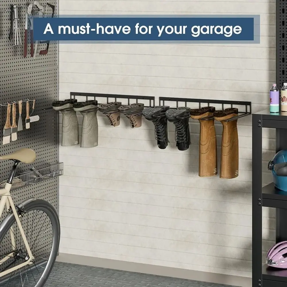 

Multifunction Upside Down Storage Rack Wall Hanging Space Saving Boots Storage Racks Durable Metal Entrance Shoe Rack Home