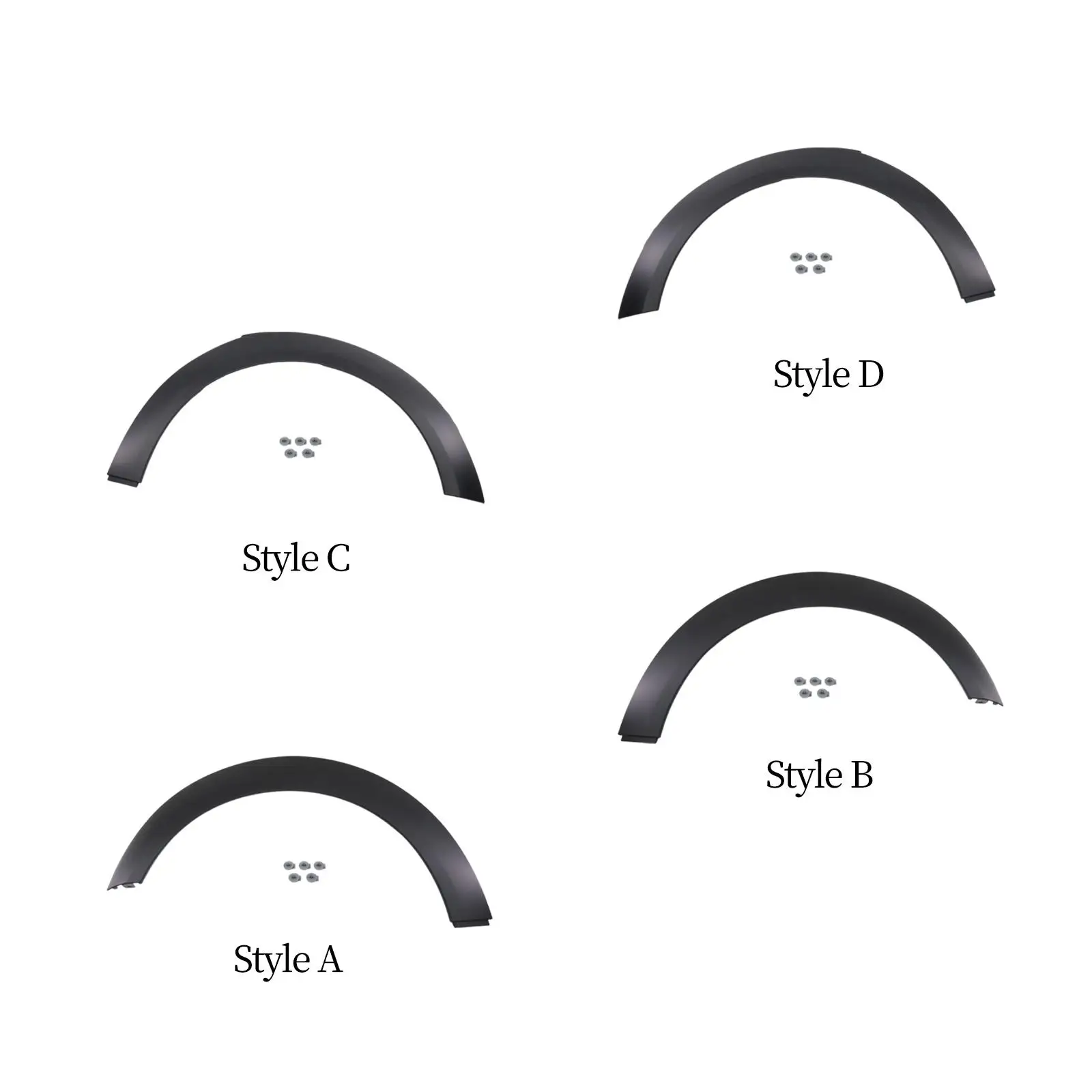 Vehicle Replacement Wheel Eyebrow Arch Trim Durable Plastic Side Mudguard Cover for BMW Mini R