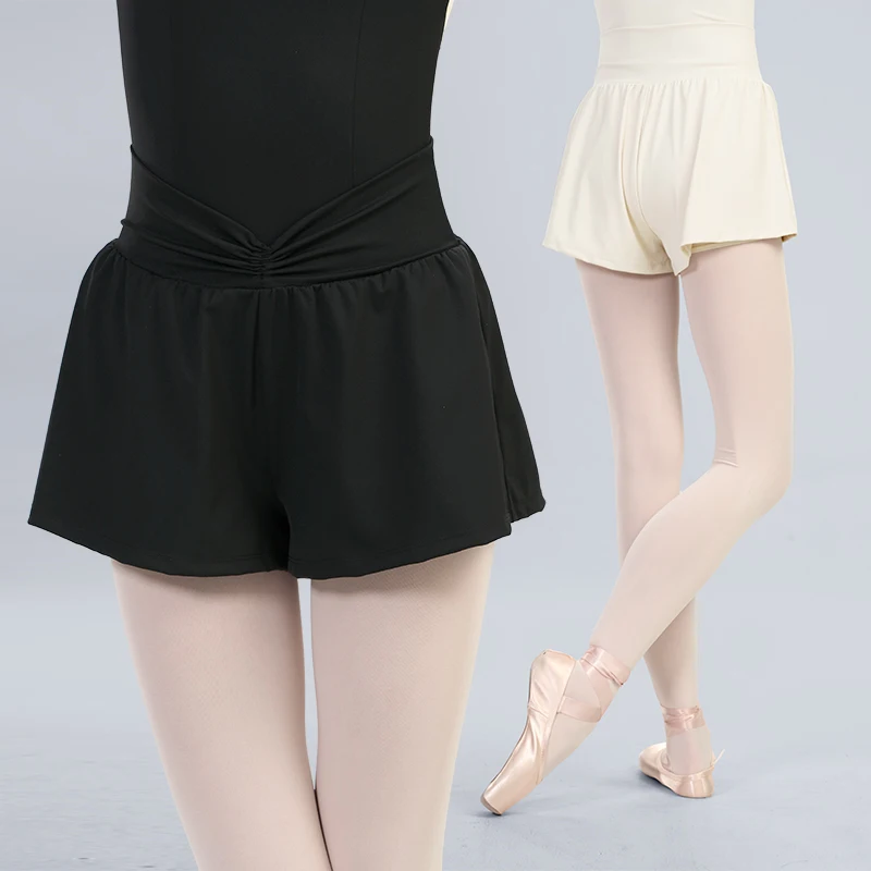 女性ソリッドナイロンカジュアルショーツ裏地付きハイウエストダンスショーツガールランニングショートパンツジョギングワークアウトスポーツジムショーツ