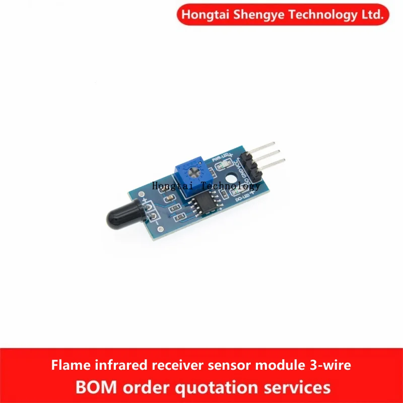 Flame Sensor Module Fire Detection Module Infrared Receiver Module 3-wire