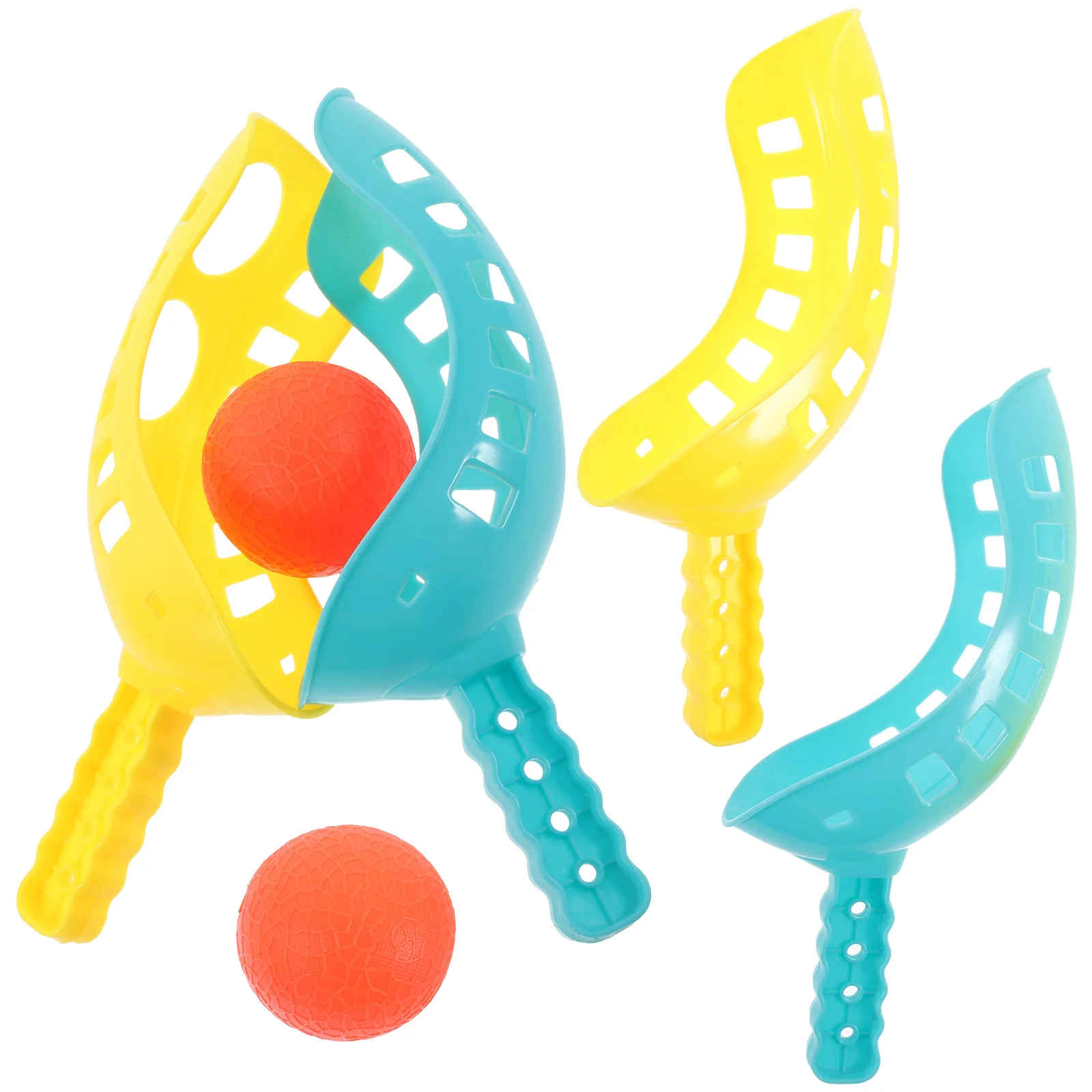 

2 Sets Interactive Toss and Catch Children Balls Tossing Toy Game Catching Outdoor Toys for Kids Two-player Funny