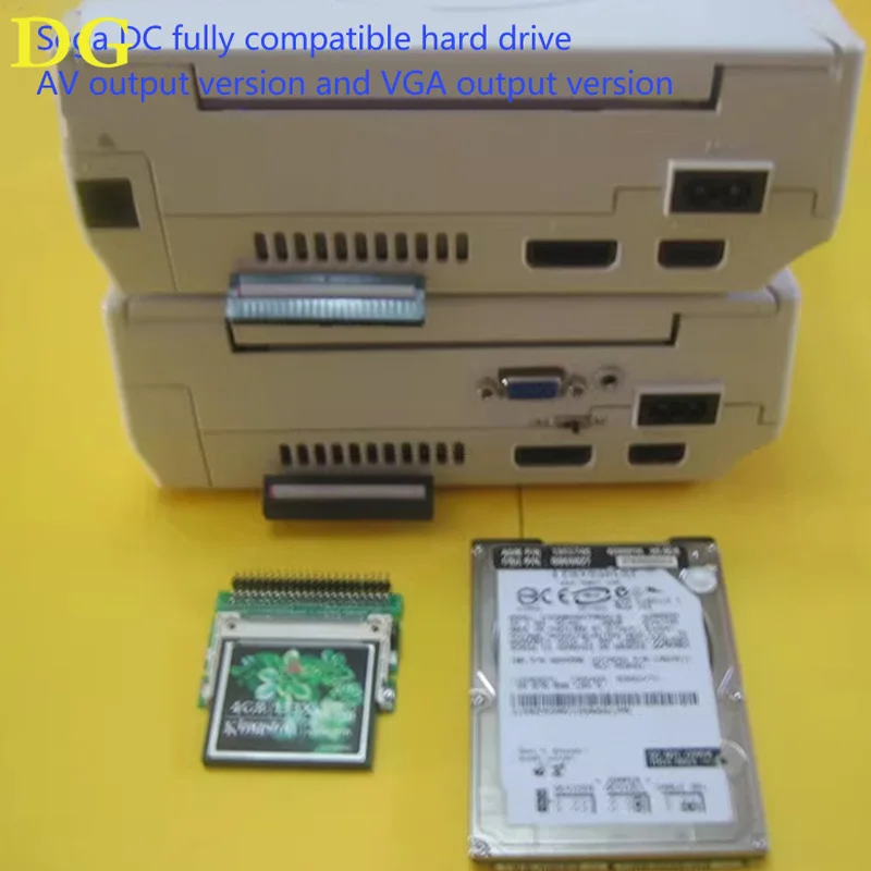 Sega DC Console Compatible with RC4 optical drives hard disks and CF Cards Capable of Using Separatel Modded Dreamcast