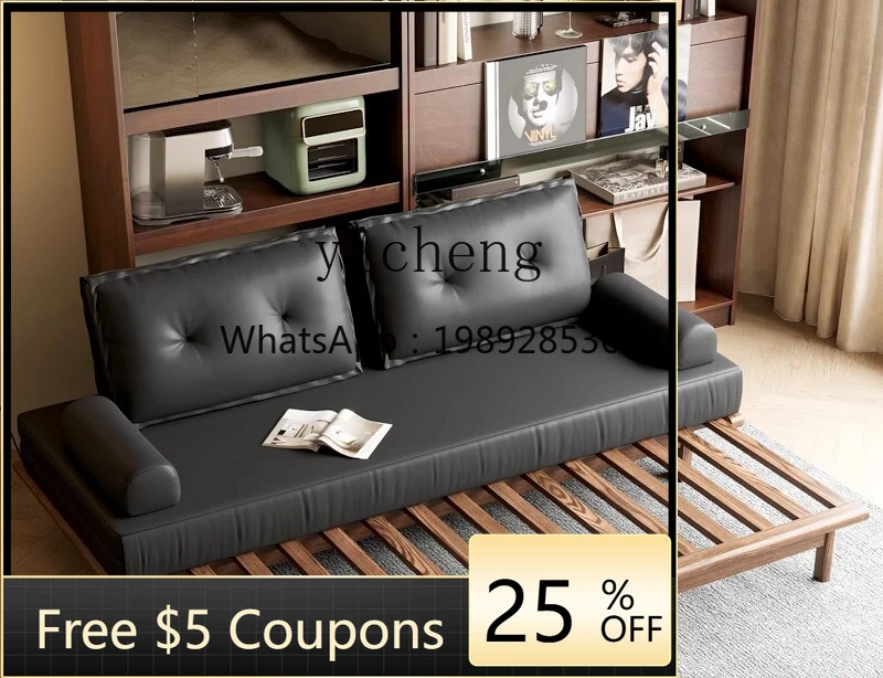 

Диван-кровать ABB из массива дерева для небольшой квартиры, для сидения и лежания, трансформируемый, многофункциональный.