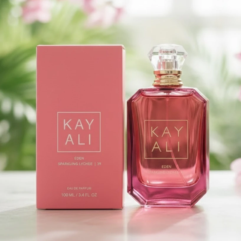 KAYALI 28 Perfume unisex 100 ml de larga duración fresco suave elegante floral afrutado fragancia natural cinco aromas Eden lichi espumoso