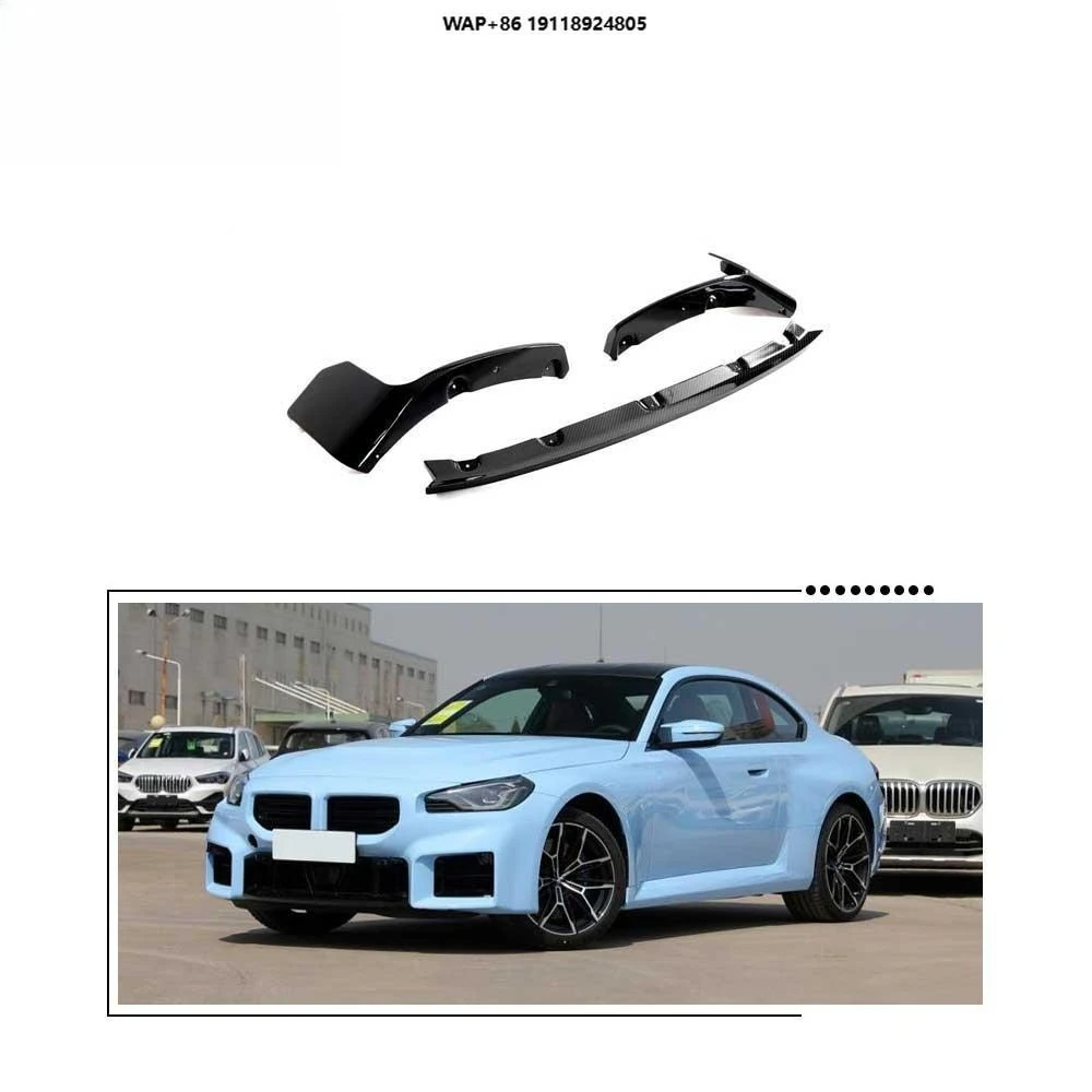 

3pcs/set Carbon Fiber Front Bumper Splitter Lip for B-MW G87 M2 2022-2023