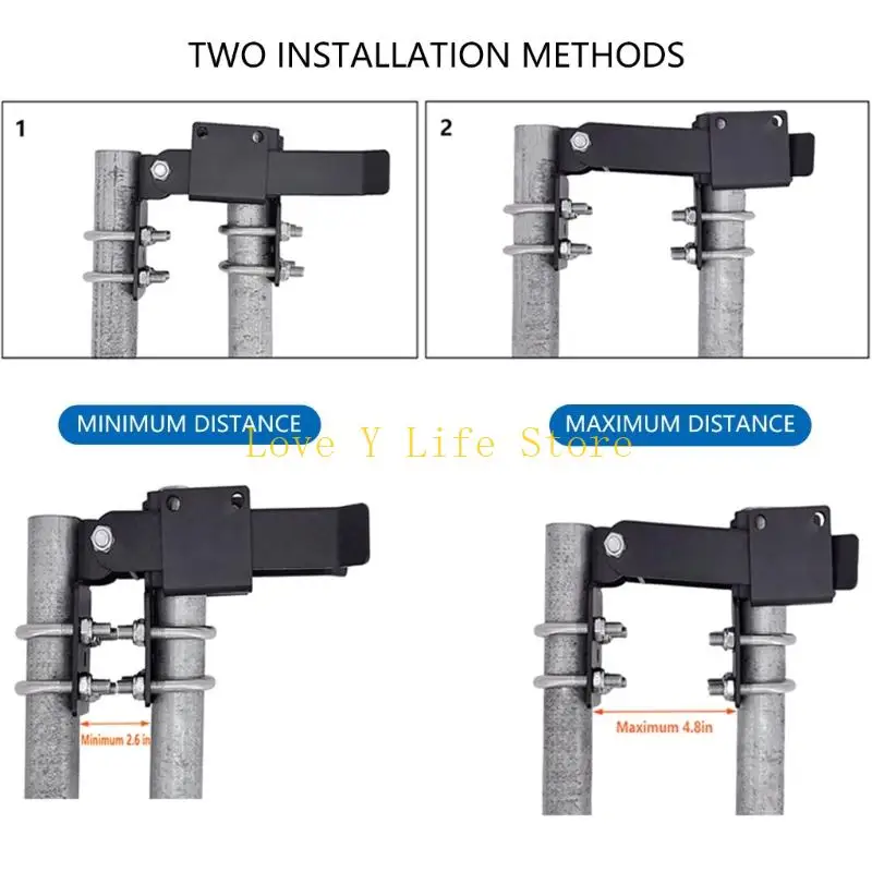 L74C سلسلة بوابة الوصلة بوابة مع إمكانية قفل مقاومة للطقس للإطار 1.37in #4