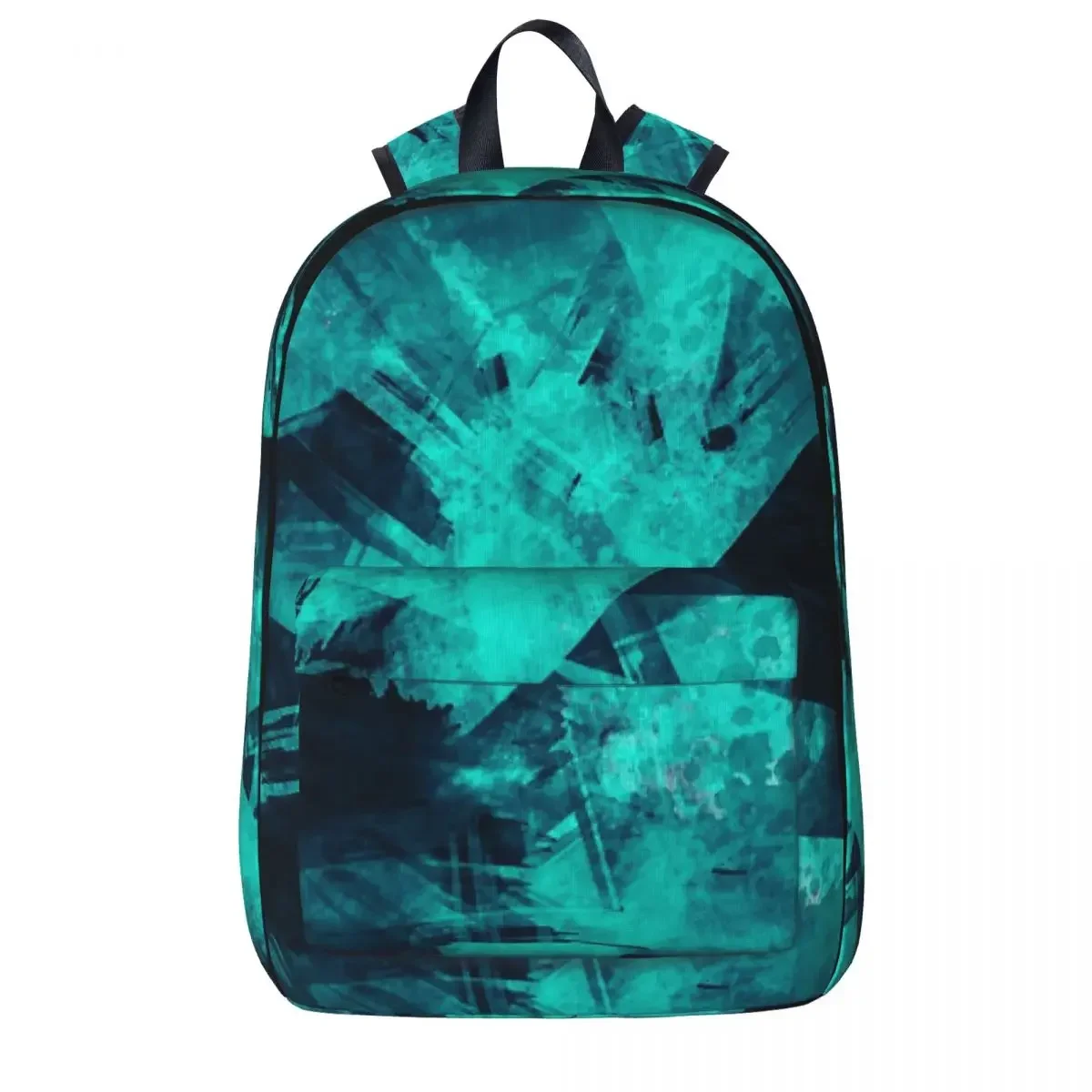 Dark Teal Abstract Backpacks Large Capacity Student Book bag Shoulder Bag Laptop Rucksack Casual Travel Rucksack School Bag