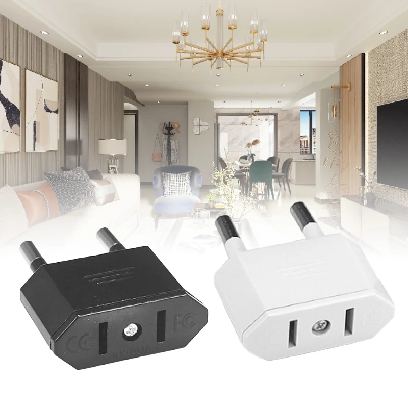 LXAF European to American Conversion Plug European Outlet Plug Outlet Plug Adapter Input from Usa to Europe Travel Power Plug