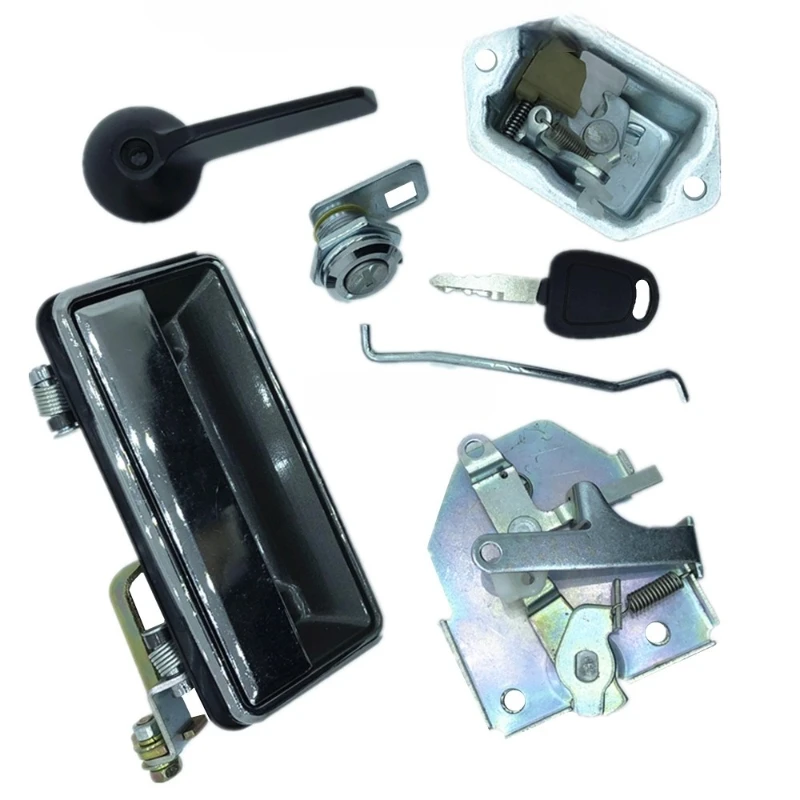 

For Takeuchi 55 60 75 135 150 155 175 160 Excavator Parts Cab Door Lock Assembly Outer Handle Lock Block Lock Core