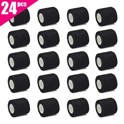 6pcs/12pcs/24pcs 5cm * 4.5m black gauze sports bandage with self-adhesive breathable elastic bandage to fix fingers, wrists and