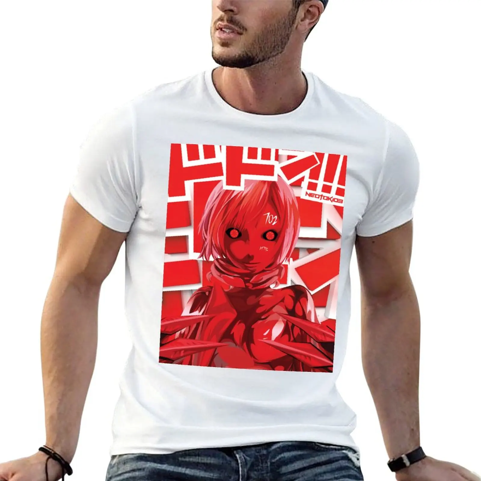 

Kopie von Knights of Sidonia – The Red Gauna ドドーン RED Editon T-Shirt man t shirt graphic man t shirts for men T-Shirt