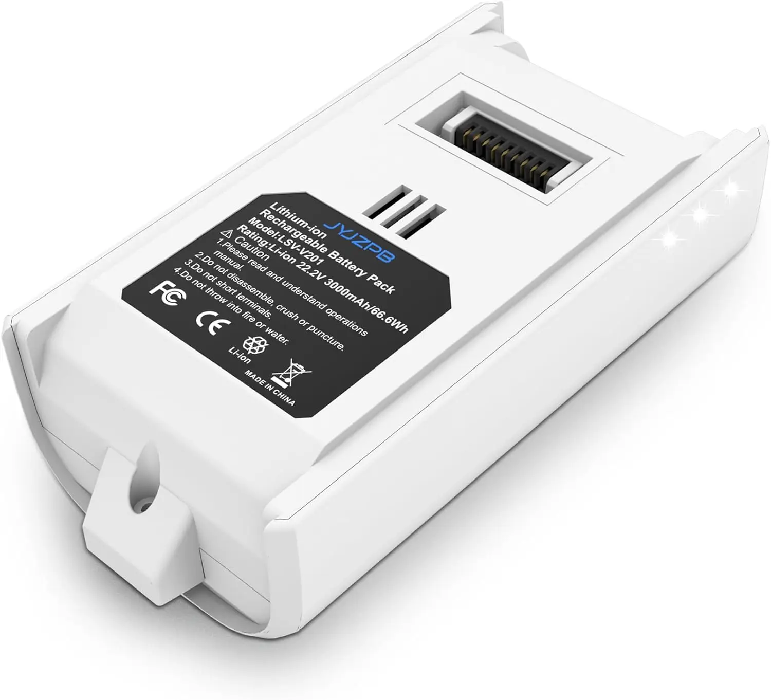 

3Ah 22.2V Replacement Battery for Levoit, Upgrade Lithium ion Battery for LVAC200 LSV-V201-WUS Cordless Stick Vacuum Cleaner