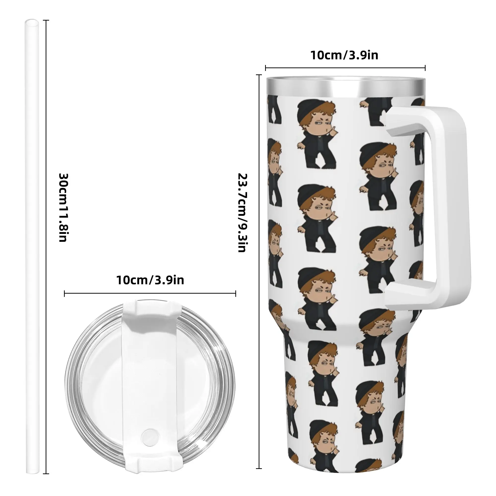 Vaso Térmico Rivality Ilya Rozanov, Botella de Agua Fría y Caliente, Tazas Térmicas Portátiles de Acero Inoxidable, Tazas Personalizadas para Acampar y Automóvil