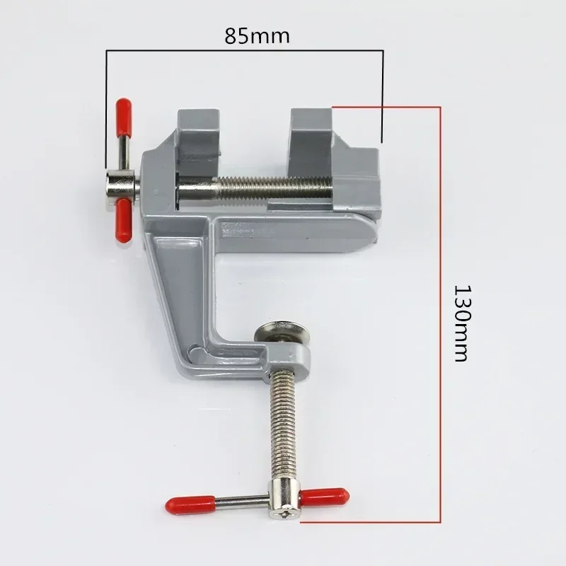 Universal Table Vise Home 3.5inch Aluminum Mini Jewelers Hobby Clamp On Table Bench Vise DIY Household Flat Mouth Table Vise