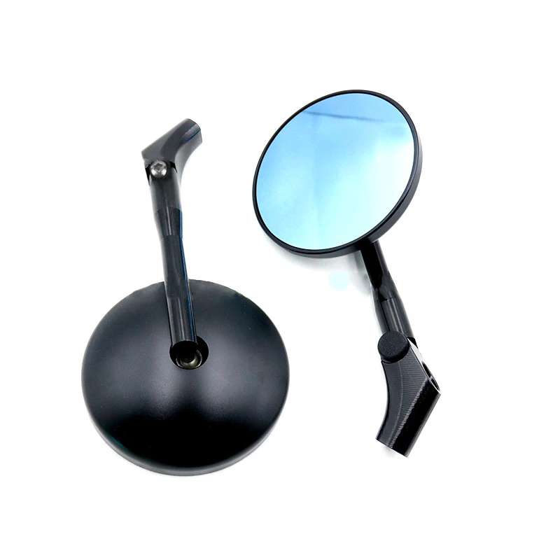 8/10MM Foldable Motorcycle Rearview Mirror Retro Round Aluminum Side Mirrors Universal for Zontes T310 VOGE 300AC CU525 150GT