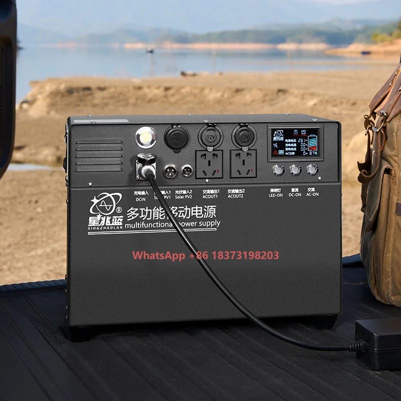 

Portable 3000W Power Station 4600WH Lithium Ion Battery Pure Sine Wave for RV MPPT Solar Panel Emergency Flashlight for Cars