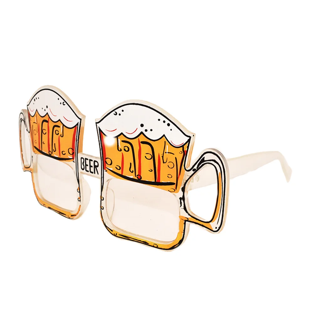 1 قطعة نظارات مضحكة نمط البيرة نظارات خفيفة الوزن لحفلة تنكرية كرنفال حفلة التخرج الرقص الدعامة التبعي