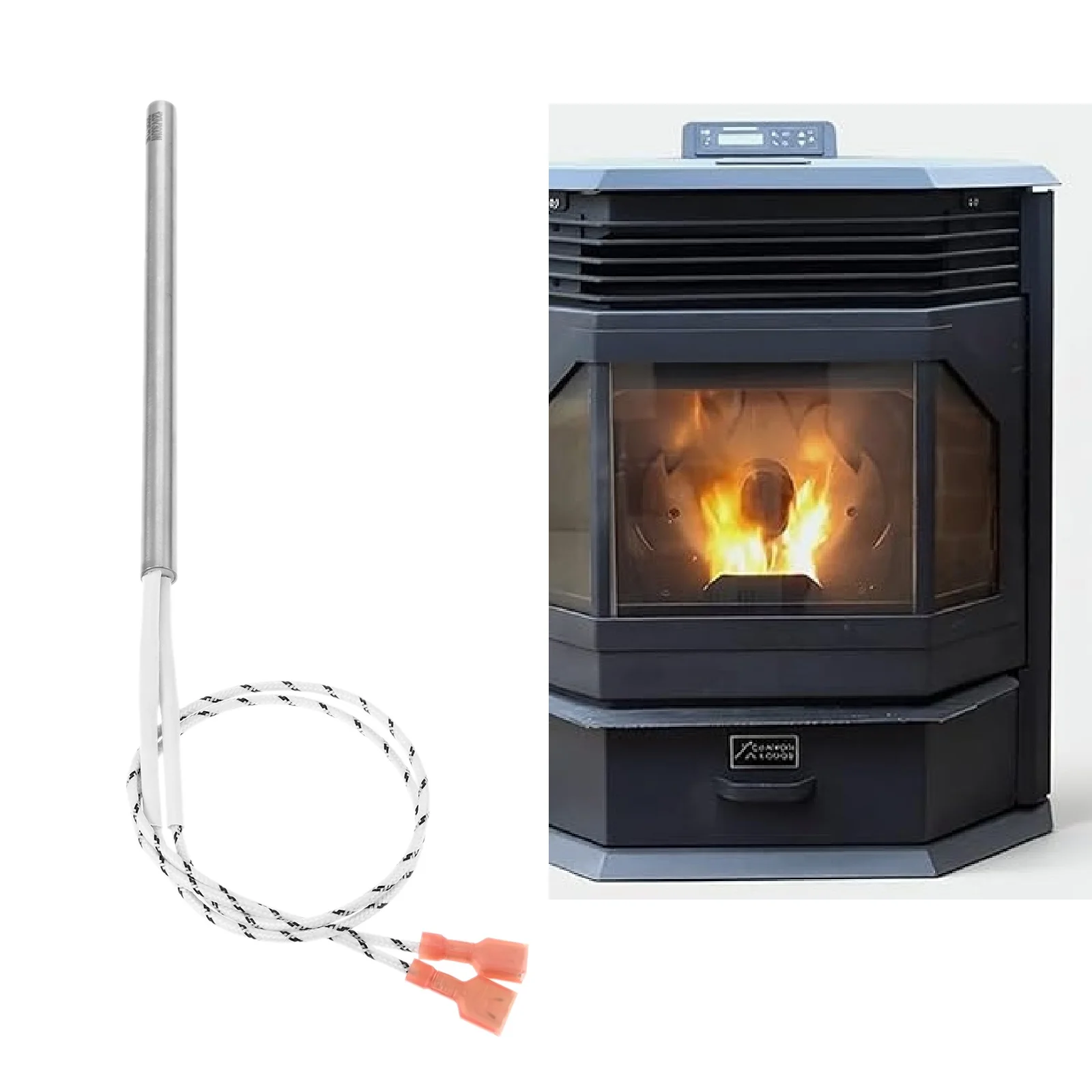 

1Pc 66608-SPFL 6" Pellet Stove Igniter 120V 300W High Temp Resistance for Cleveland Ironworks Grand Teton Master Forge Stoves