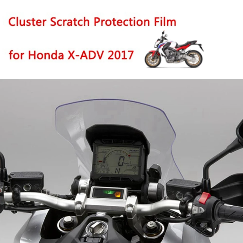 Motorcycle Transparent Crystal TPU Cluster Scratch Film Speedometers Screen Protector For Honda X-ADV750 2017-2018