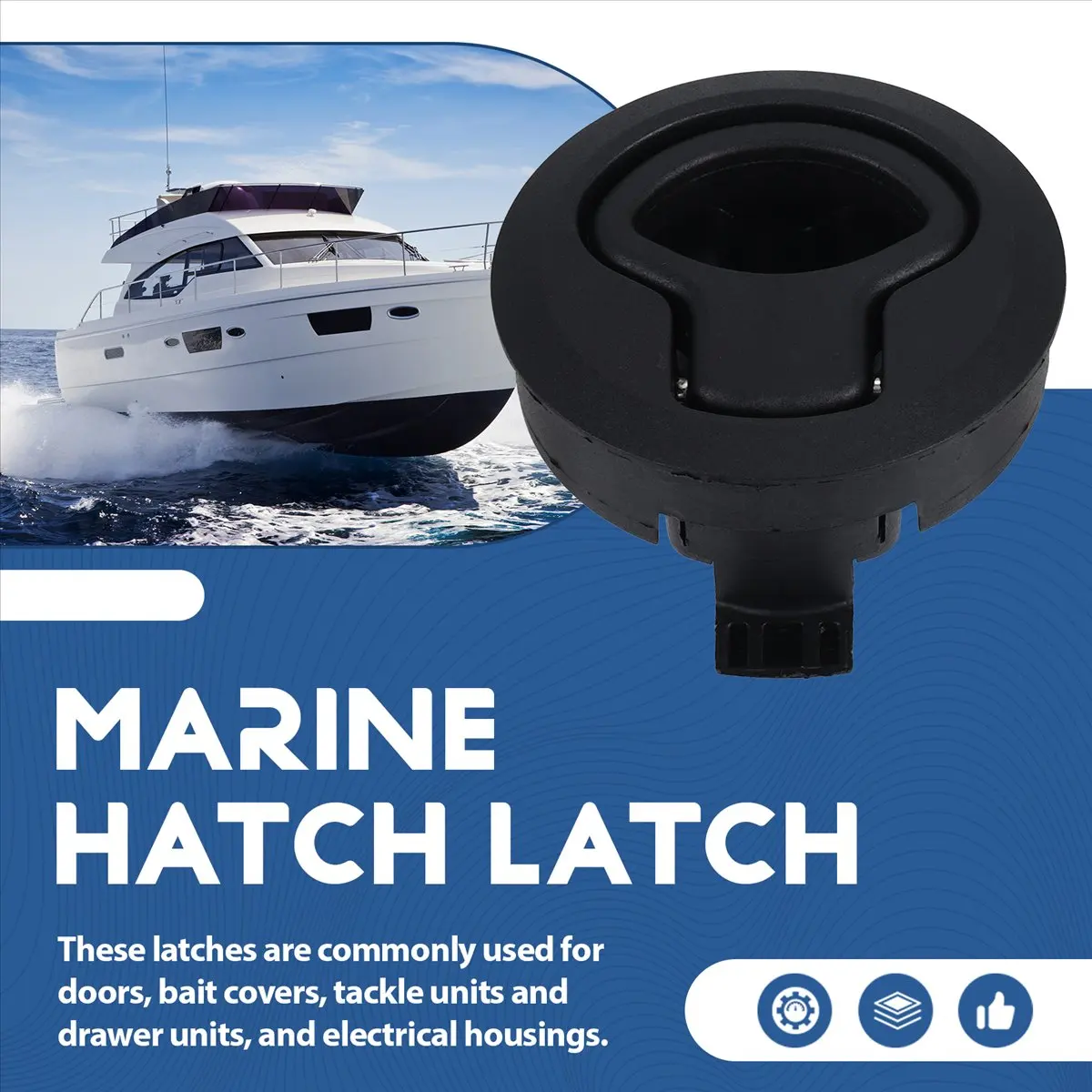 L79A Locking Flush Pull Flush Pull Marine for Marine Deck Door Locker Hatch Hatch Lock