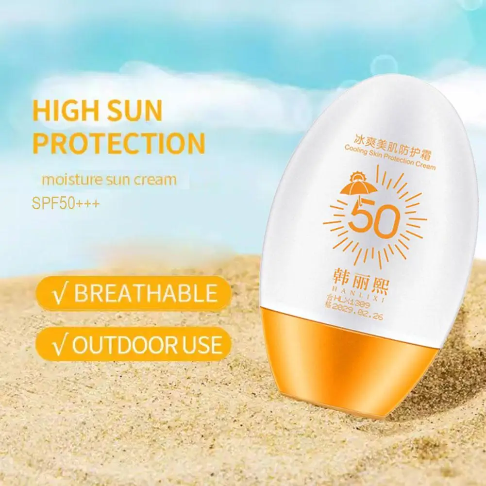 SPF50 PA+++ Waterproof Sunscreen Cream UV Protection Concealer Isolation Cream Refreshing Body Facial Sun Care Outdoor Daily