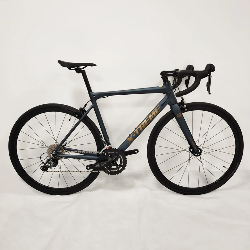 Gravel-Rennrad, leichtes Gravel-Fahrrad, 20-Gang-Rennrad mit Rahmen aus Aluminiumlegierung, Carbon-Gabel, V-Bremse, Rennräder
